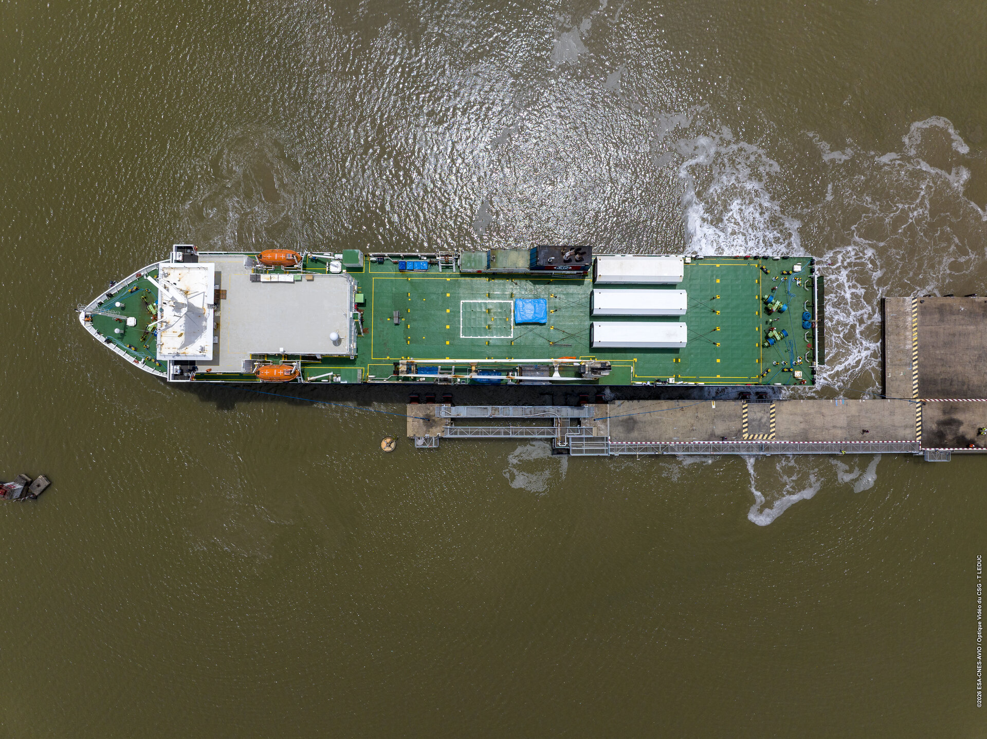 Bird's-eye view of Smile's ride to French Guiana