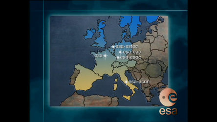 A late 90's historical video presenting the European Space Agency